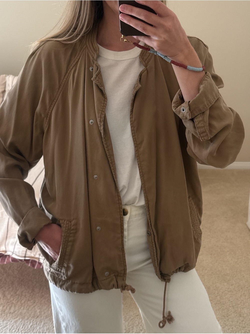 Gap Utility Drawstring Jacket - Khaki